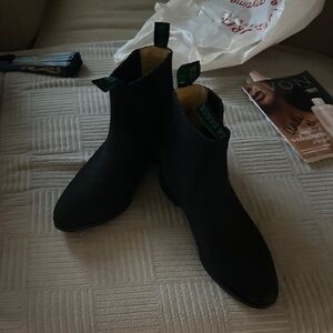 La Barca Men's Black Suede Boots men’s 10 Mexican Size 29